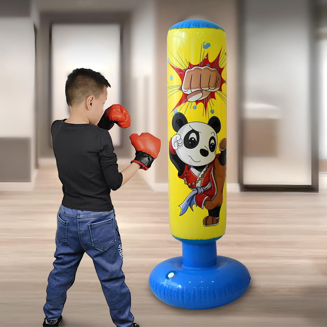 Inflatable Punching Bag with Panda Design for Kids