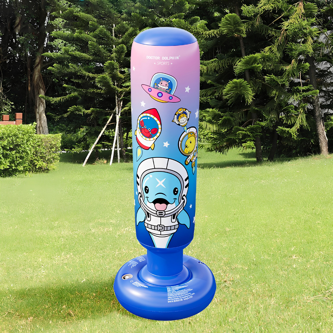 Inflatable Freestanding Punching Bag for Kids with Patterns