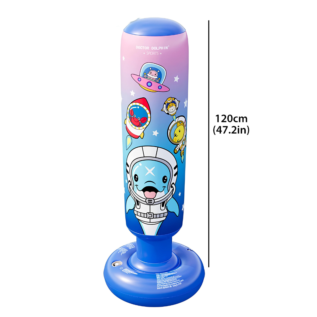 Inflatable Freestanding Punching Bag for Kids with Patterns