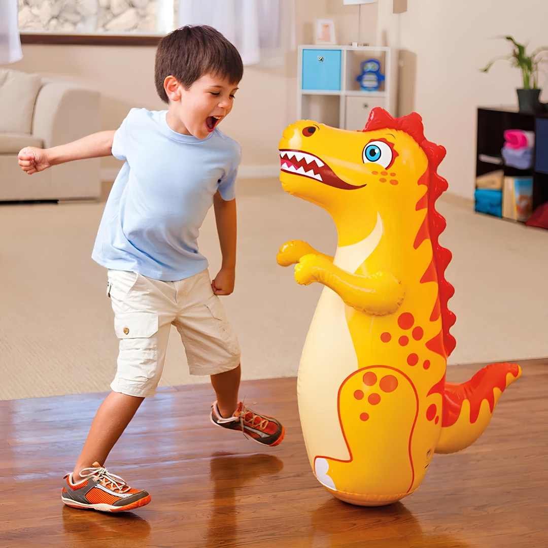 Inflatable Dinosaur Punching Bag for Kids